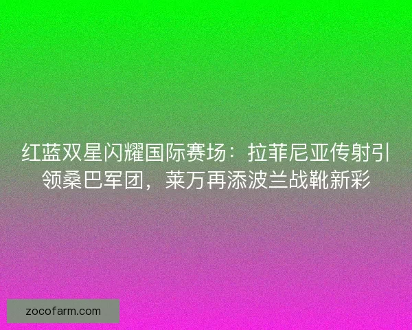 红蓝双星闪耀国际赛场:拉菲尼亚传射引领桑巴军团,莱万再添波兰战靴新彩 红蓝双星闪耀国际赛场:拉菲尼亚传射引领桑巴军团,莱万再添波兰战靴新彩